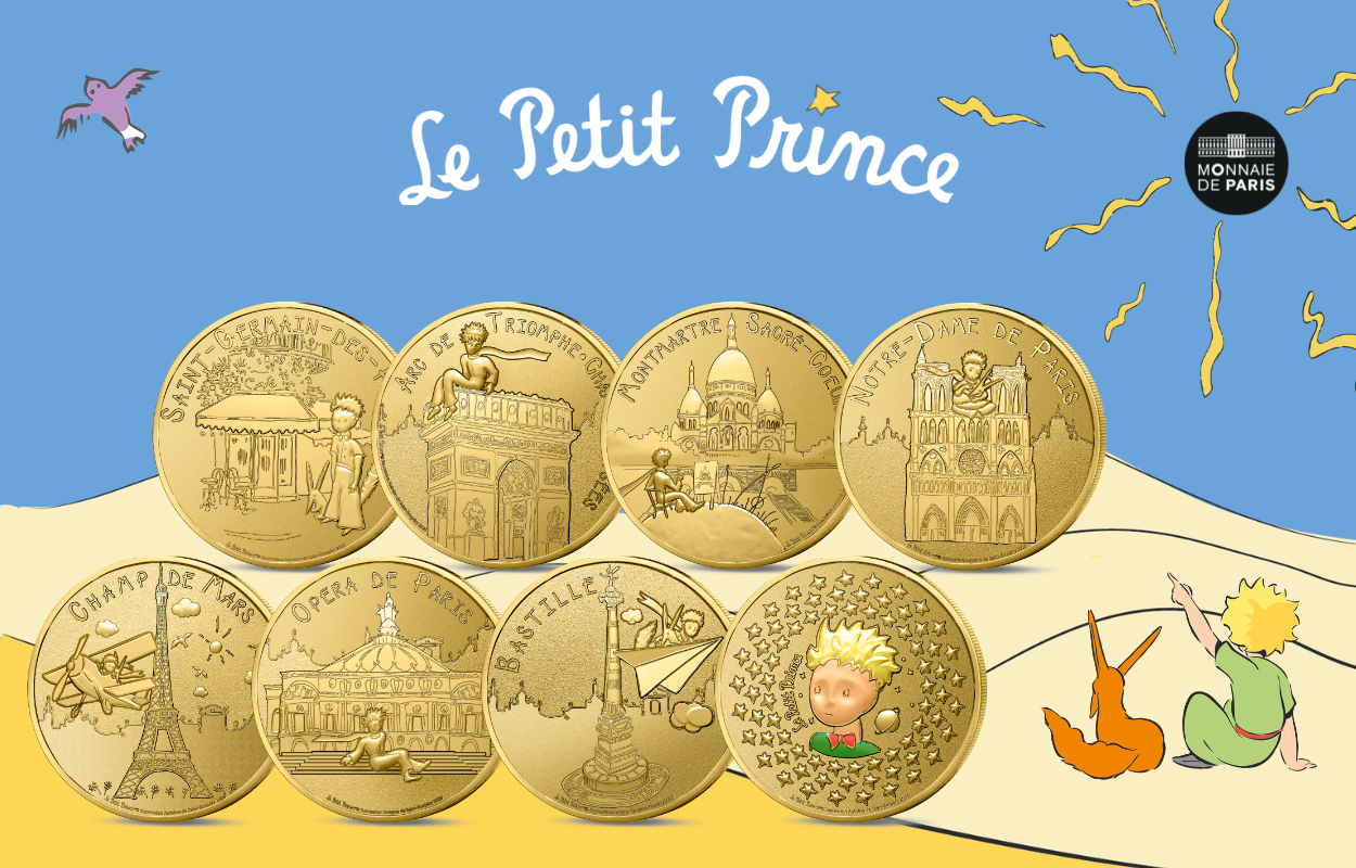 The Little Prince and Monnaie de Paris continue their journey through Paris in mini medals